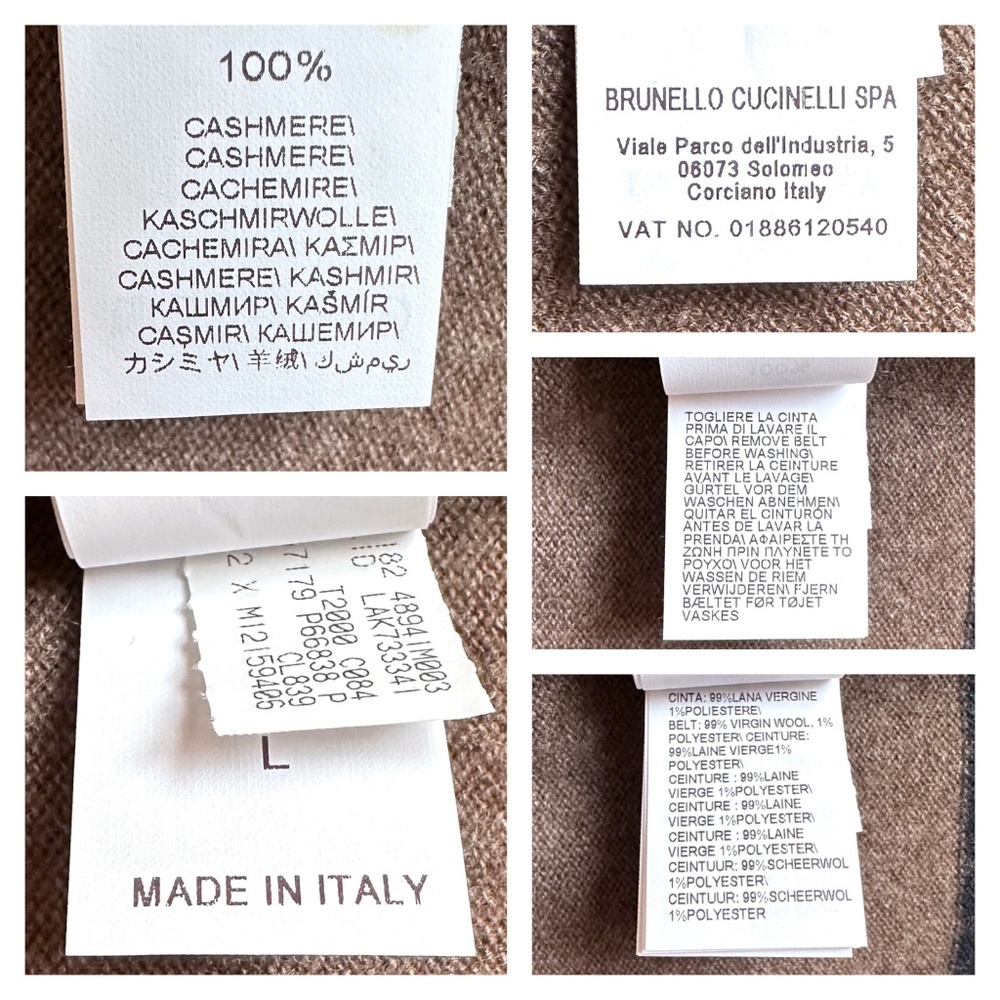 BRUNELLO CUCINELLI 100% cashmere long cardigan - Picture 16 of 16